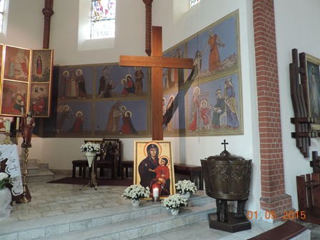 Symbole ŚDM w naszej parafii w dniach od 24 kwietnia do 1 maja br.